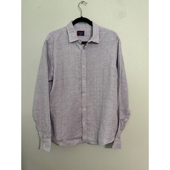 Untuckit Torontel WR shirt Purple Plaid // Size Large - Picture 1 of 4